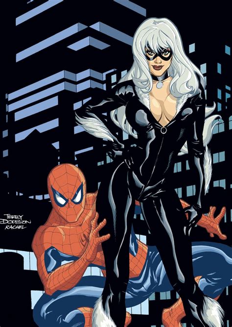 Cool Comic Art On Twitter Spider Man Black Cat 2002 Covers By Terry Dodson Terrydodsonart W
