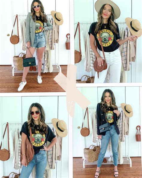 6 Ways To Style A Band Tee Oh So Glam