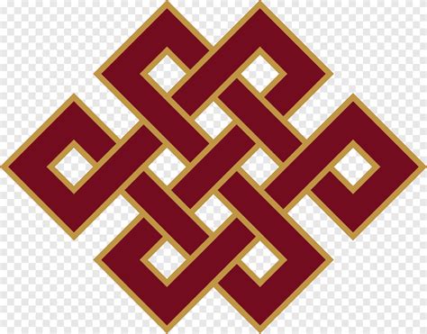 Free Download Red And Brown Tribal Symbol Tibet Endless Knot