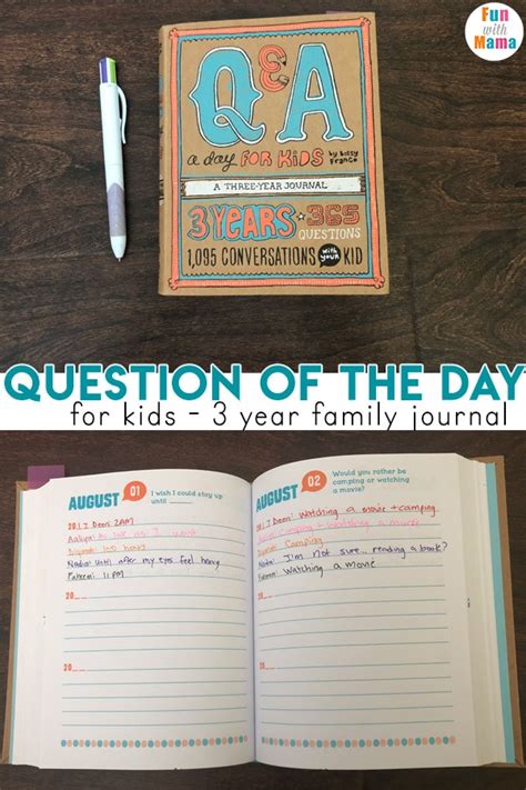 Question Of The Day For Kids Fun With Mama