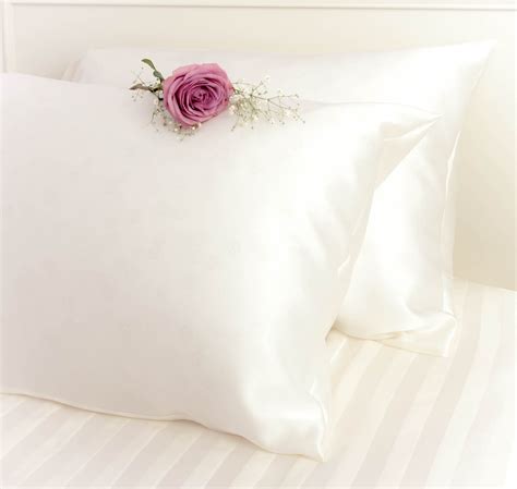 100 Pure And Organic Mulberry Silk Pillow Case 19 Momme Ivory White