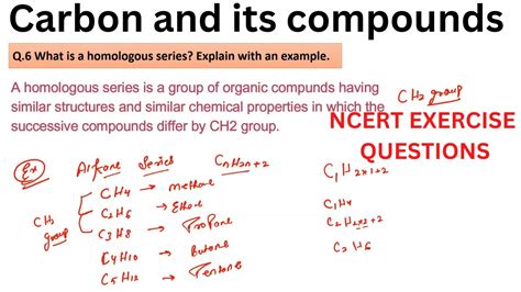 What Is A Homologous Series Explain With An Example Youtube