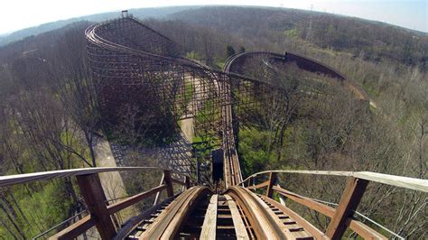 The Beast Wooden Roller Coaster Pov Legendary Classic