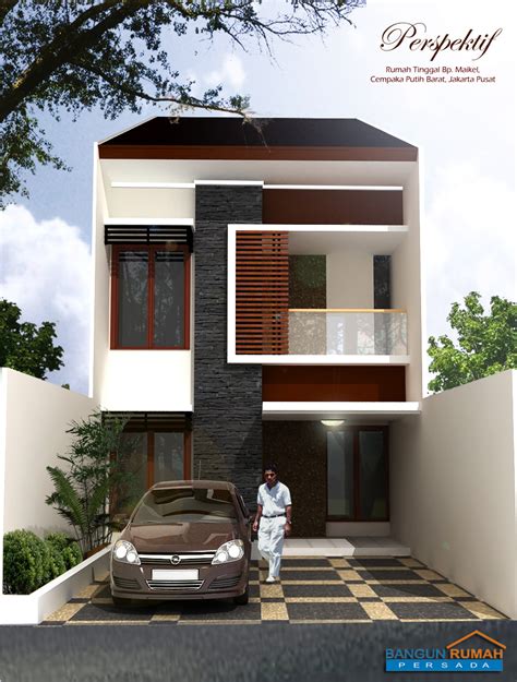 Model rumah kayu minimalis 2 lantai. Desain Tampak Depan Rumah Minimalis 2 Lantai Lebar 6 Meter ...