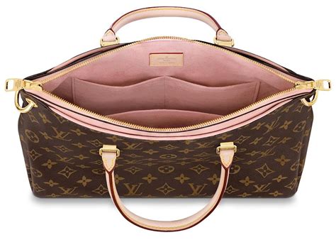 Louis Vuitton Pallas Monogram Mm Rose Poudre In Coated Canvascalf