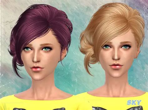 The Sims Resource Hairstyle By Skysims Sims Hairs