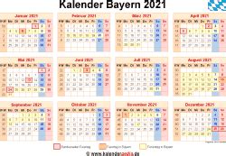 Hier finden sie die feiertage bayern 2021 als übersicht und im kalender. Kalender 2021 Bayern: Ferien, Feiertage, Excel-Vorlagen