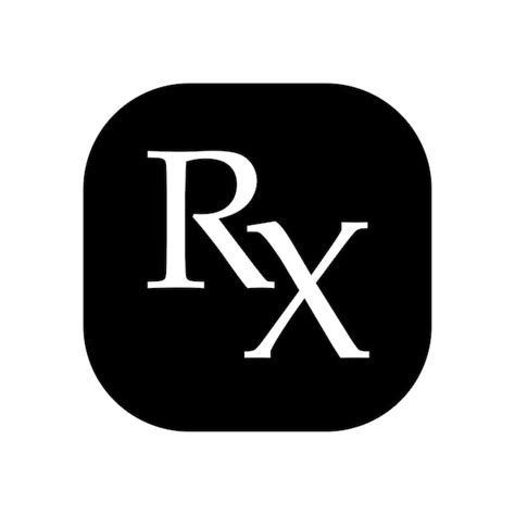 Premium Vector Rx Prescription Icon For Medical Design
