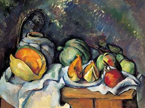 Nature Morte Aux Fruits Et Pot De Gingembre Paul Cezanne