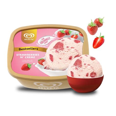 Selecta Strawberries N Crème Ice Cream 13l