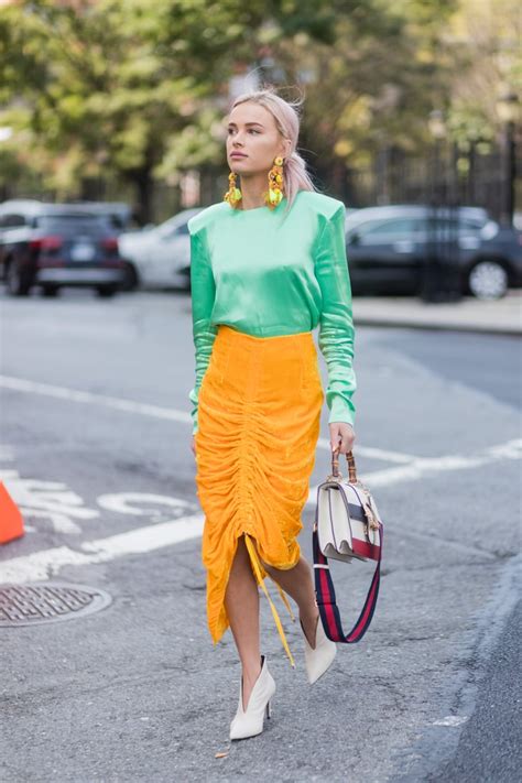 Green And Orange Unusual Colour Combination Outfit Ideas Popsugar