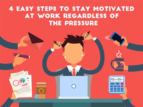 4 Easy Steps To Stay Motivated At Work Regardless Of The Pressure
