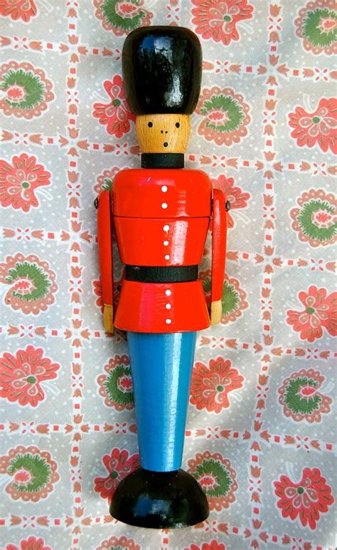 Wonderful Old Fashioned Wooden Toy Soldier From By Alpineheart