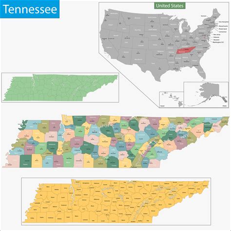 Map Of Tennessee Guide Of The World