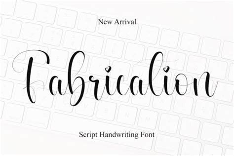 Fabrication Font By Yanstudio · Creative Fabrica