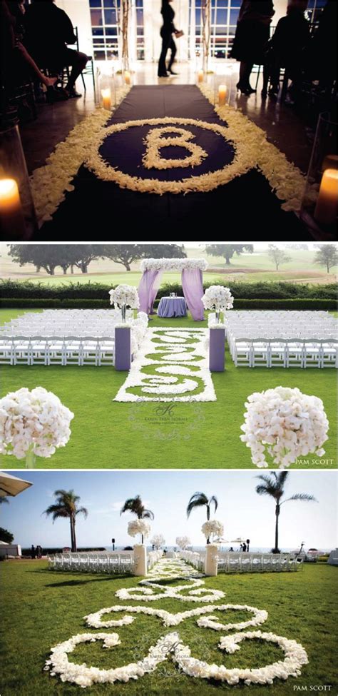 Wedding Trends Aisle Petals Aisle Runner Wedding Diy