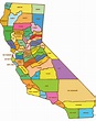 Printable California County Map