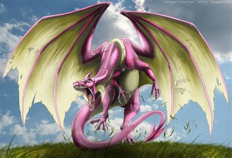 Pink Dragon By Isismasshiro In 2019 Pink Dragon Dragon Art Dragon Cave
