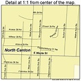 North Canton Ohio Street Map 3956294