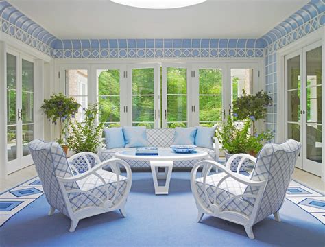 Greenwich Neutrals Beach Style Sunroom New York By Anthony