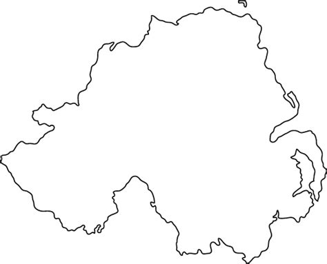 Northern Ireland Outline Map