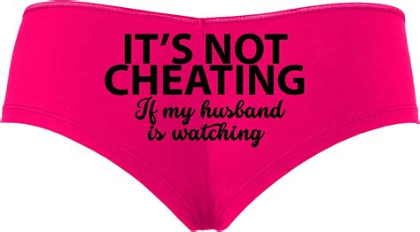 Knaughty Knickers Its Not Cheating If My Husband Watches Hot Pink