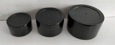 Black HDPE Cream Jar For Cosmetics At Rs 7 5 In Morbi ID 6471920