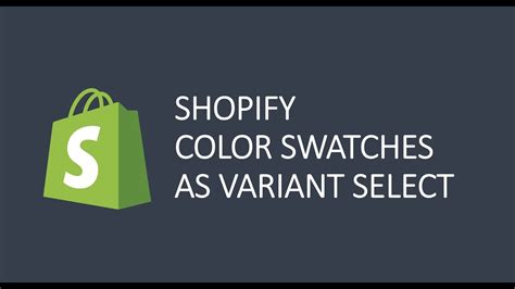 Shopify Development Color Swatches To Product Page Variant Switch