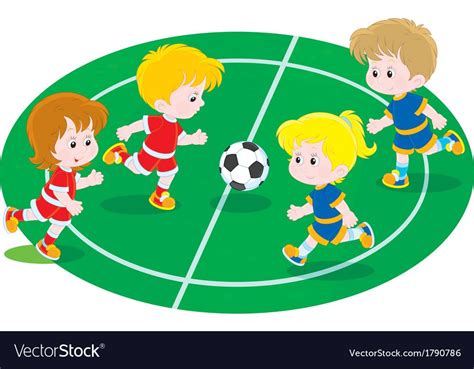 Little Boys And Girls Play Soccer Download A Free Preview Or High