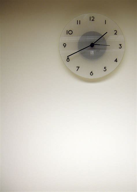 Clock Wall Clock On Blank Wall Lisa Yarost Flickr