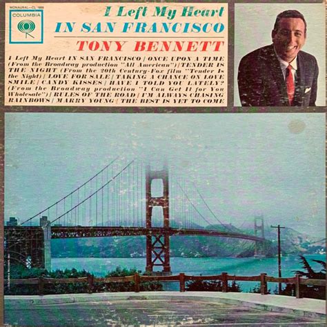 Tony Bennett I Left My Heart In San Francisco Hollywood Pressing