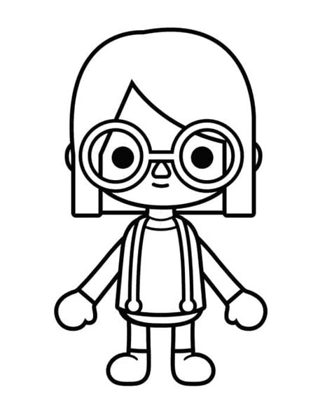 Girl Toca Life Coloring Pages Toca Boca Coloring Pages Coloring