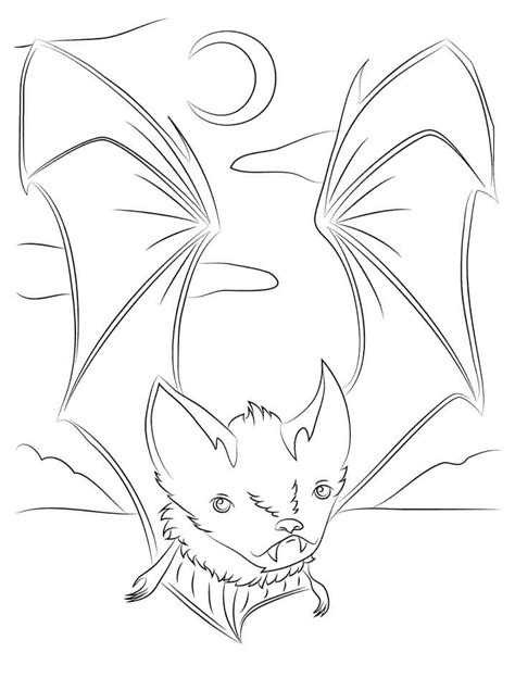 A Cute Bat Coloring Page Free Printable Coloring Pages For Kids