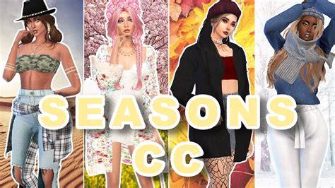 Sims 4 Seasons Cas Cc Links Youtube