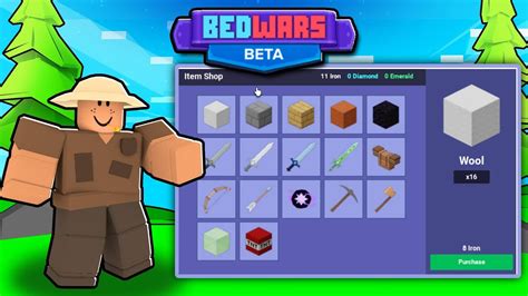 I Added The Beta Item Shop To Roblox Bedwars Youtube