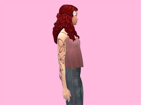 The Sims Resource Butterflies Arm Tattoo