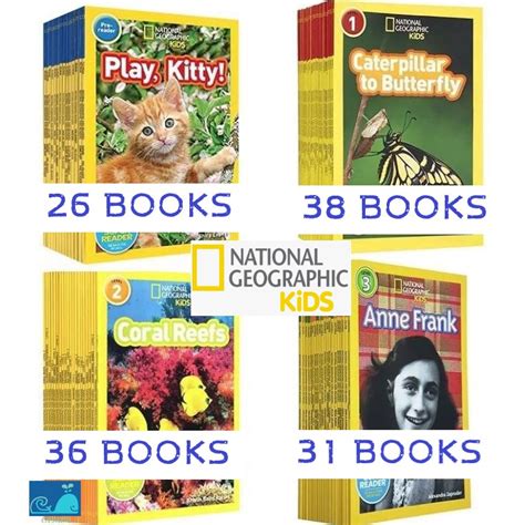 👉 Sg Stock National Geographic Kids Pre Reader Level 1 Level 2