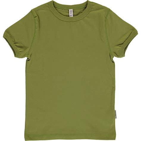 Plain Apple Green Organic Short Sleeve T Shirt By Maxomorra 110 116cm