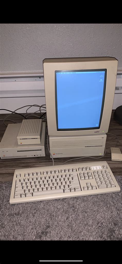 My Macintosh Iici 1989 With Radius Full Page Display 1987