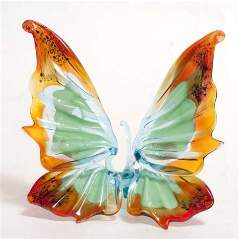 Glass Butterfly Glass Butterfly Glass Blowing Glass Figurines