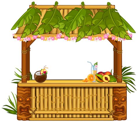 Tiki Drinks Clipart Add A Touch Of Tropical Paradise To Your Designs