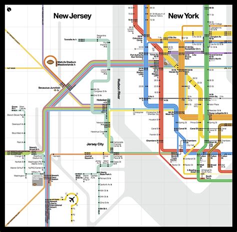 A Beautiful New Public Transit Map Shows How New York And New Jersey