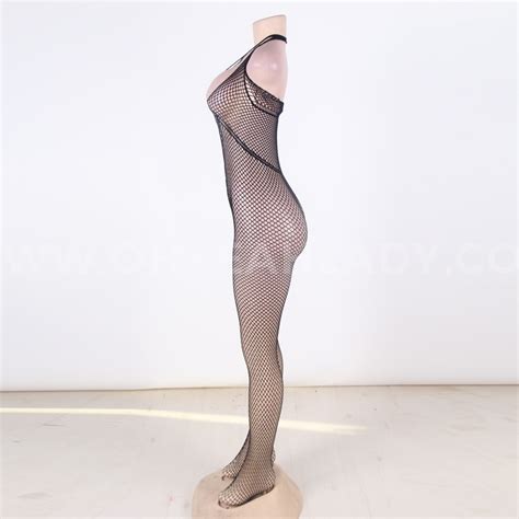 Halter Sexy Neck Open Back Netted Bodystocking Ohyeah