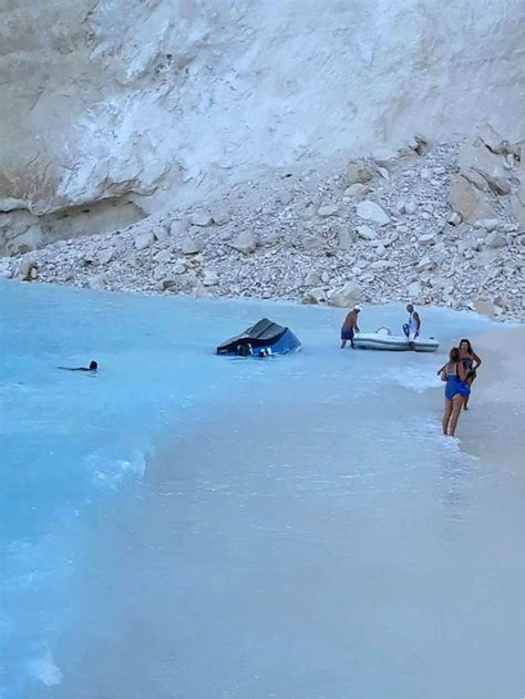 Tourists Describe Horrifying Moments Of Landslide At Navagio Beach In