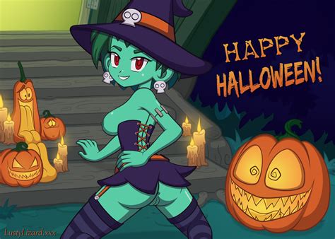 Halloween Witch Rottytops Pin Up By Thelustylizard Hentai Foundry
