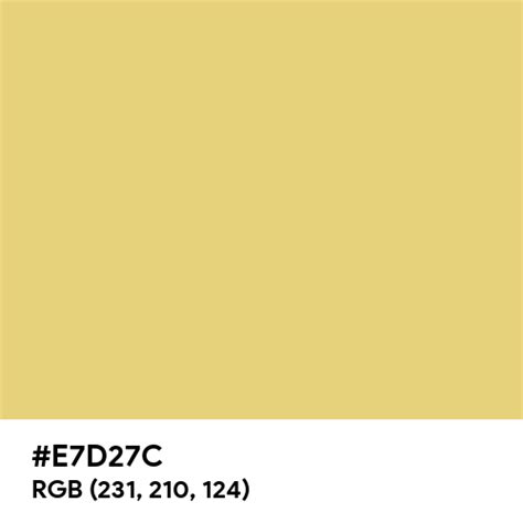 Pastel Gold Color Hex Code Is E7d27c