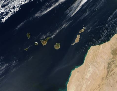 Nasa Visible Earth Canary Islands