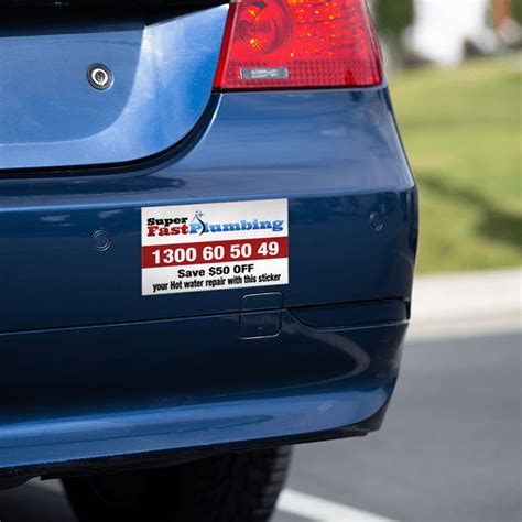 Custom Outdoor Car Decals Bumper Sticker Uv Full Colour Printing Big