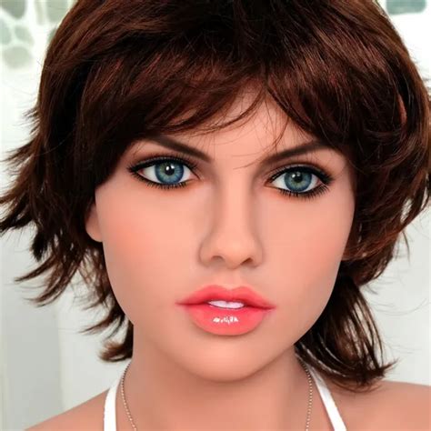 New Wmdoll Head Realistic Silicone Doll Head For Tpe Sex Doll Body Tan