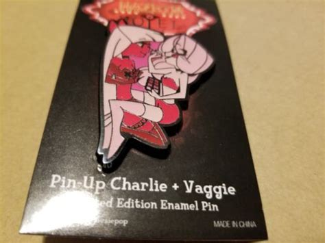 Hazbin Hotel Pin Up Charlie Vaggie Enamel Pin Limited Edition Ebay